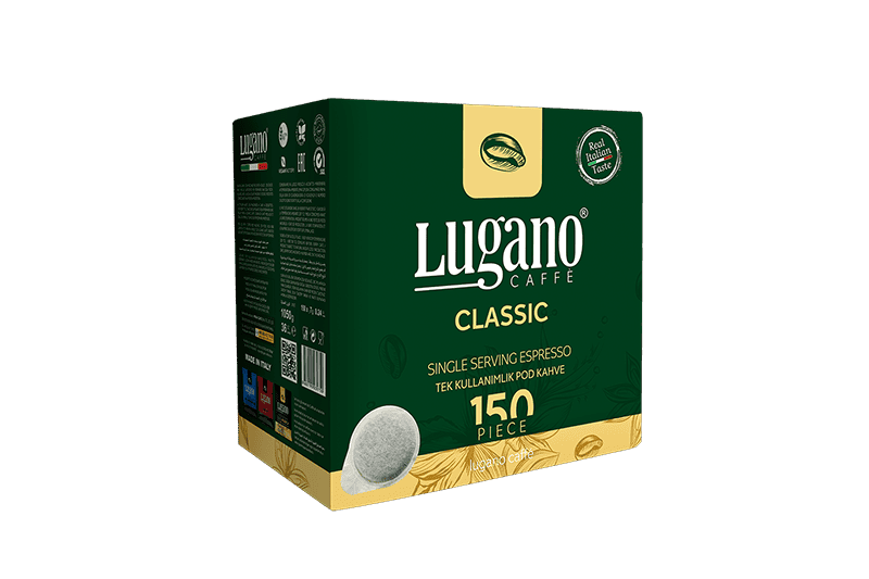Lugano Classic Espresso Pod 150'li Koli Lugano Classic Espresso Pod 150'li Koli