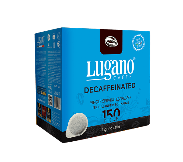 Lugano Caffé Kafeinsiz Espresso Pod 150'li Koli