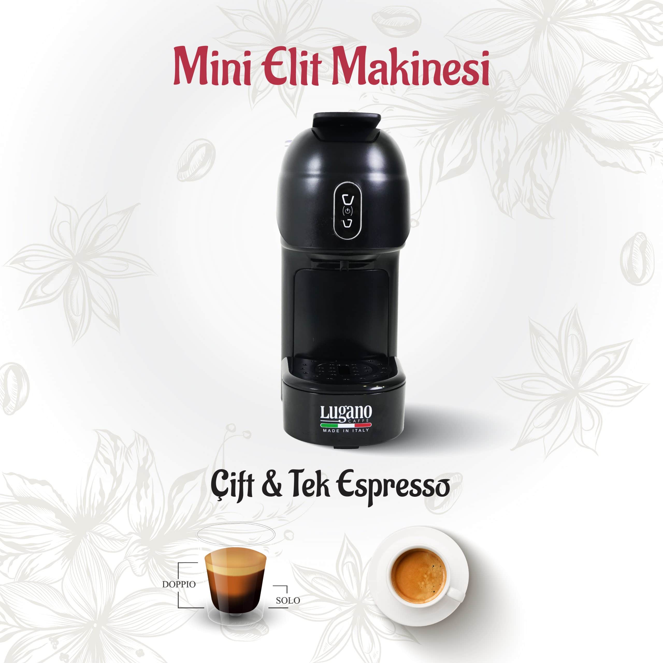 Lugano Mini Elit Espresso Makinesi